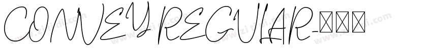 CONVEY REGULAR字体转换